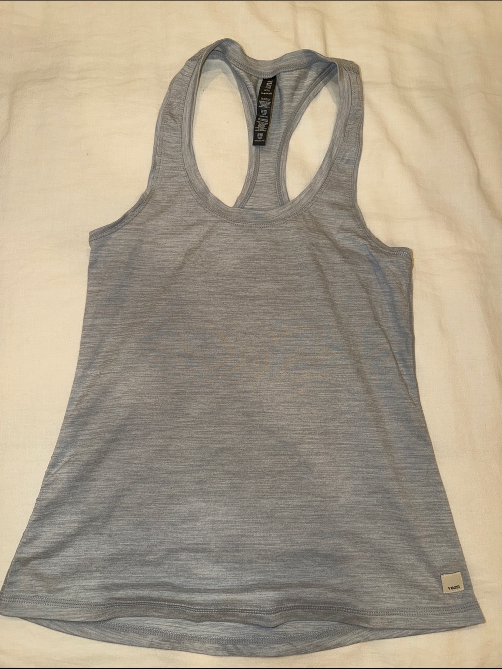 Light Gray Vuori Racerback Tank Top